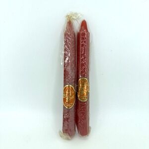 VTG Blue Bird Red Taper Candles Set of 2 Sealed Fine Candle‎ Made Japan Holiday